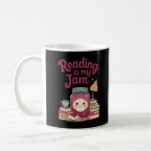 読s Is My Jam – かわいいブックラバーマグfor Reader コーヒーマグカップ (左)