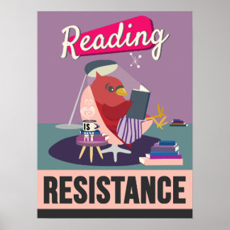 読s Is My Resistance -レトロスタイルプリント ポスター