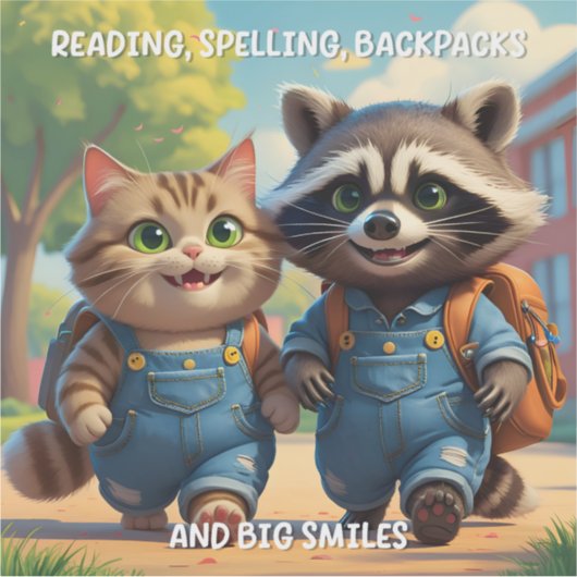 読s, Spelling, Backpacks & Sticker シール (正面)