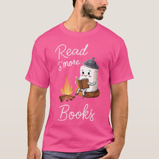 読S'More Books Cute Campfireの本読恋 Tシャツ (正面)