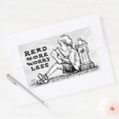 読Worry Less 読 Boy's Stickers 長方形シール (封筒)