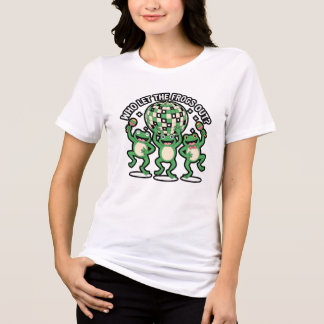 「誰お洒落がカエルを放り出したか」 トライブレンドTシャツ