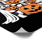 誰かおやつといった？ハロウィン イヌ おばけ ポスター (角)