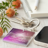 誰かがあなたを待っているのを注意深く運転しなさい キーホルダー (正面右)