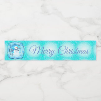 誰かがあなたを愛する感情的な雪だるま ペットボトルラベル