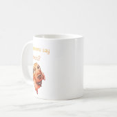 誰かがおやつって言った?面白い犬 コーヒーマグカップ (正面左)