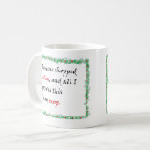 誰かがオンラインで買い物をし、私は全得体 コーヒーマグカップ (正面左)