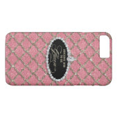 誰かがクイーンに違いないクローバージュエルグリッター Case-Mate iPhoneケース (裏面(横))