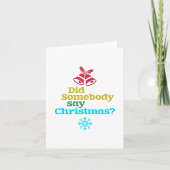 誰かがクリスマスと言った？ カード