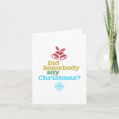 誰かがクリスマスと言った？ カード (正面)