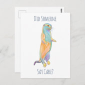 誰かがケーキを言った？カワウソのポストカード ポストカード (正面/裏面)