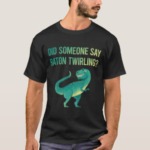 誰かがバトンがくるくる回ると言う Tシャツ