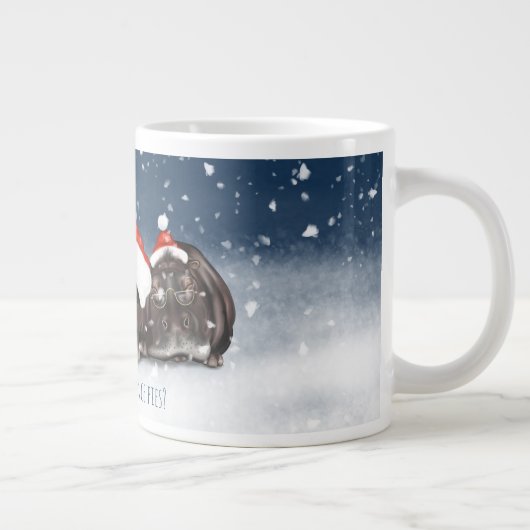 誰かがミンスパイのクリスマスマグを言った ジャンボコーヒーマグカップ (右)