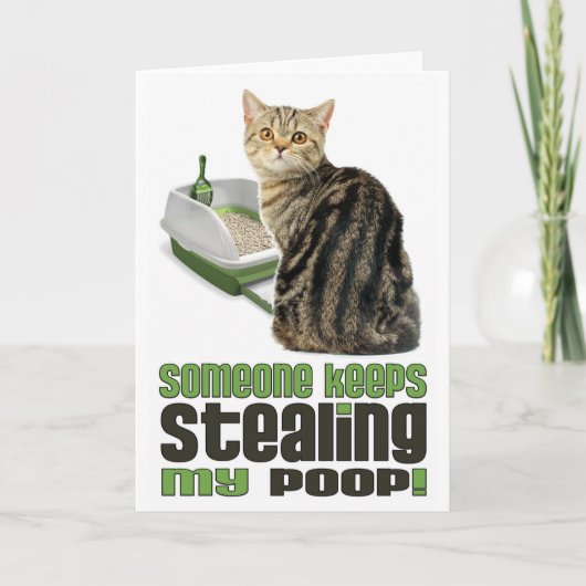 誰かが保私のウンチあいさつカードを盗んだ カード (正面)