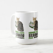 誰かが保私のウンチの猫の芸術を盗んだ コーヒーマグカップ (正面左)