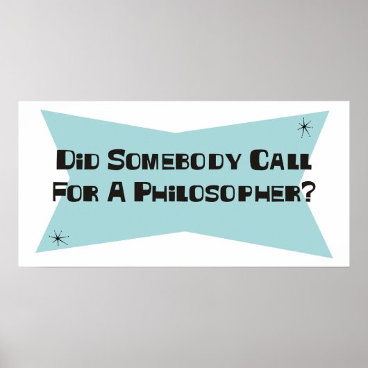 誰かが哲学者を呼んだのか ポスター (正面)