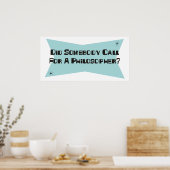 誰かが哲学者を呼んだのか ポスター (キッチン)