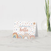 誰かが妊娠中の挨拶を言いたい 案内状 (正面)