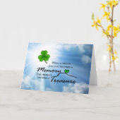 誰かが孤独な時、シャムロック カード (黄色い花)