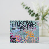 誰かが私の描テーブルに乗った ポストカード (スタンド正面)