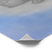 誰かが私を見守る – 白黒プリント ポスター (角)