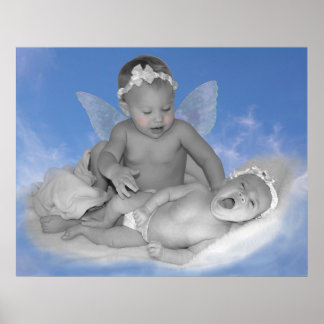 誰かが私を見守る – 白黒プリント ポスター