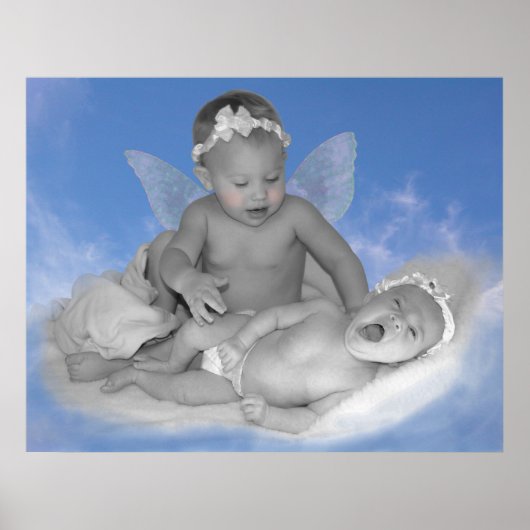 誰かが私を見守る – 白黒プリント ポスター (正面)