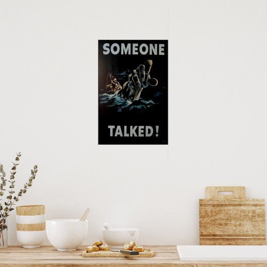 誰かが話した ポスター (キッチン)