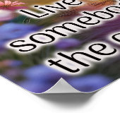 誰かが門を開け離れたように生きる – ポスター (角)