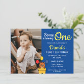 誰かが青い写真を1歳の誕生日に1回撮る 招待状 (スタンド正面)