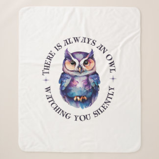 🦉 「誰かが黙って見ている」 シェルパブランケット