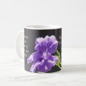 誰かにであるために驚かせる花のマグ祈りの言葉! コーヒーマグカップ (正面左)