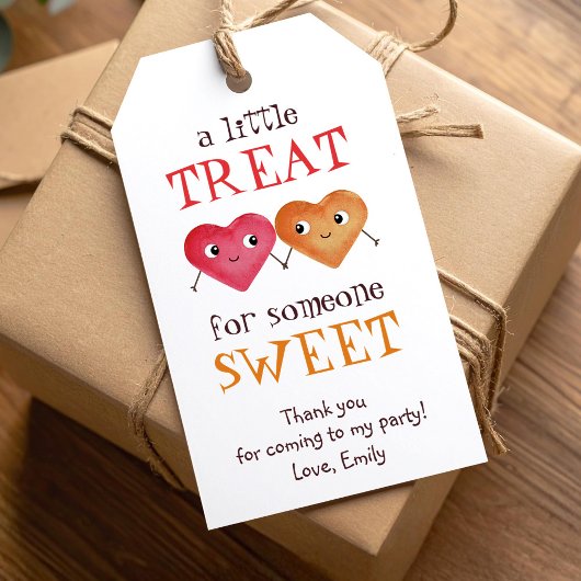 誰かにとって特別な小さな贈り物にぴったりな、かわいいお礼タグ ギフトタグ