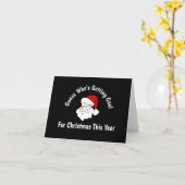 誰かにクリスマスプレゼントとして石炭が届くようです カード (黄色い花)