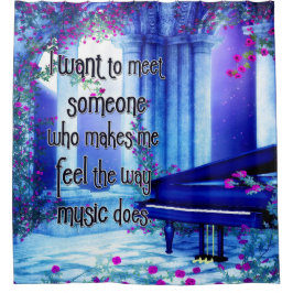 誰かに会いたい…音楽 シャワーカーテン