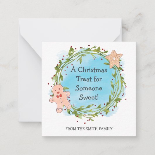 誰かに優しいクリスマスのプレゼント ノートカード (正面)