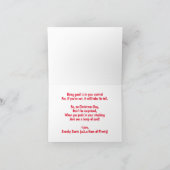 誰かに石炭がクリスマスプレゼントに カード (内部)