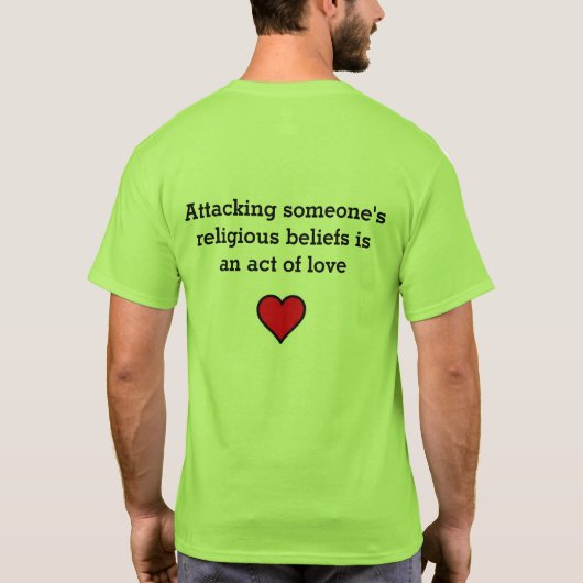 誰かに確信を今日疑わせますか。 Tシャツ (裏面)