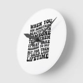 誰かに美しいものを見た時 ラウンド壁時計 (傾斜)