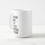 誰かに聞かれても私は普通のいい人です  コーヒーマグカップ (正面左)
