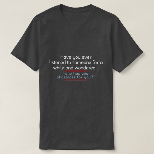 誰かに聞会う Tシャツ (デザイン正面)