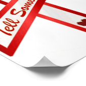 誰かに言え！子宮頸管癌を予防する ポスター (角)