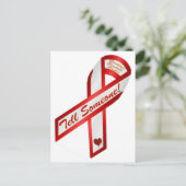 誰かに言え！HPVは子宮頸がんを引き起こす ポストカード (スタンド正面)