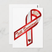 誰かに言え！HPVは子宮頸がんを引き起こす ポストカード (正面/裏面)