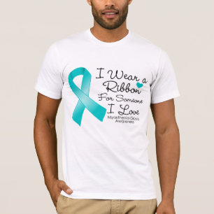 誰かのためのMyastheniaのGravisのリボンI愛 Tシャツ