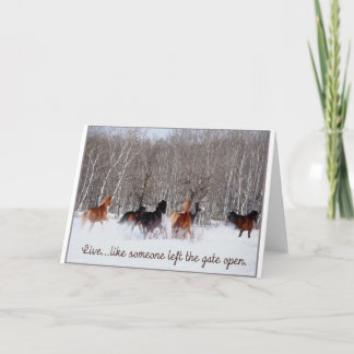 誰かのような生きている生命は.....ゲートを開いた去りました! カード