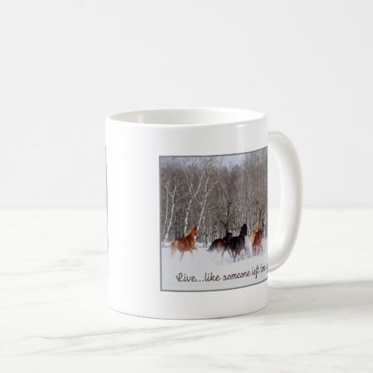 誰かのような生きている生命は.....ゲートを開いた去りました! コーヒーマグカップ (正面右)