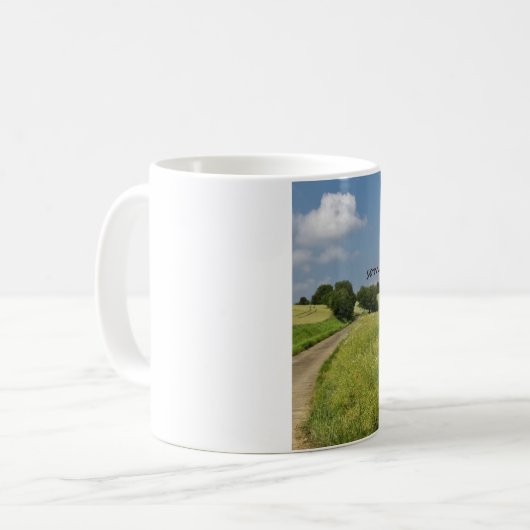 "誰かのように生きているゲートに開いた"マグを-左に残しました コーヒーマグカップ (正面左)