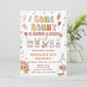 誰かのウサギがパーティーをしている バースデーパーティー 招待状 (スタンド正面)