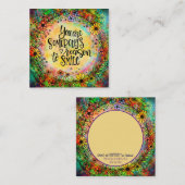 「誰かのスマイルの理由」インスピレーション スクエア名刺 (正面/裏面)